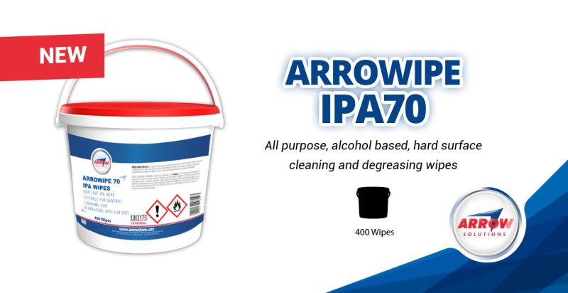Industrial strength degreasing action now available in a wipe. | Arrow