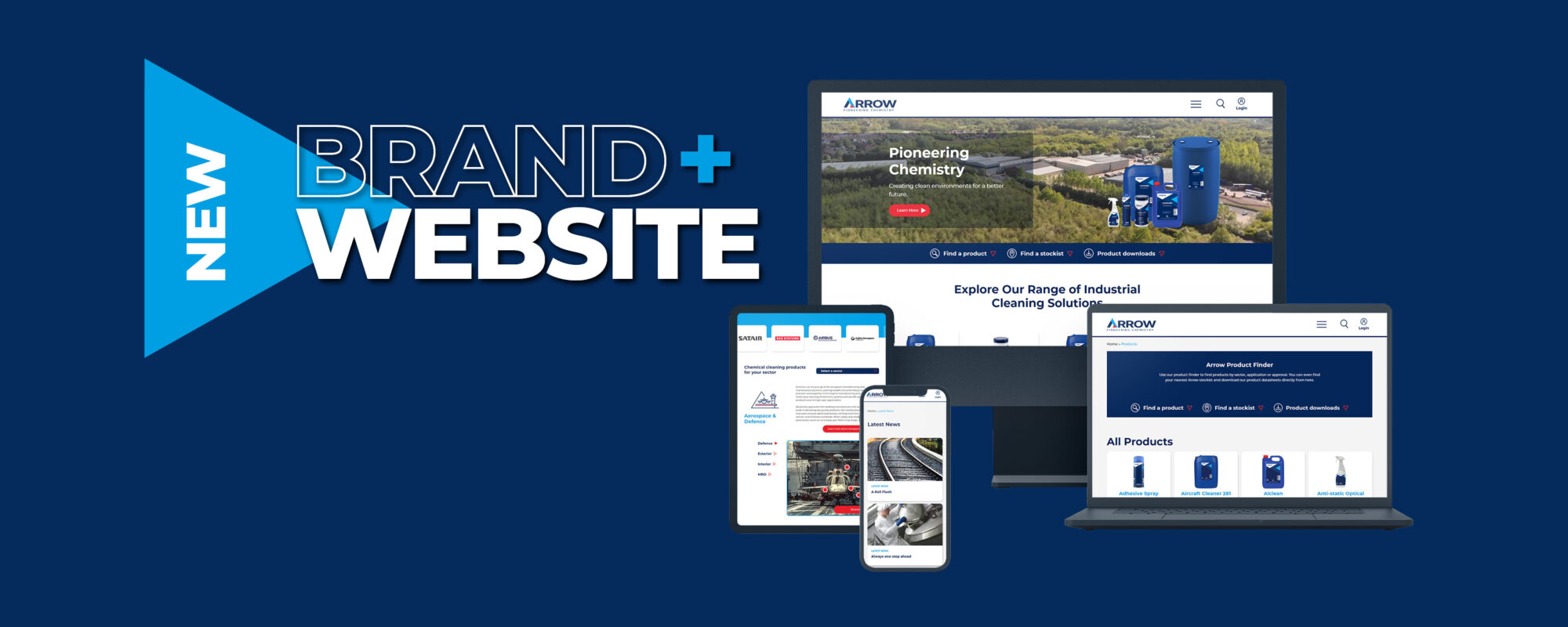 Arrow Solutions new website banner
